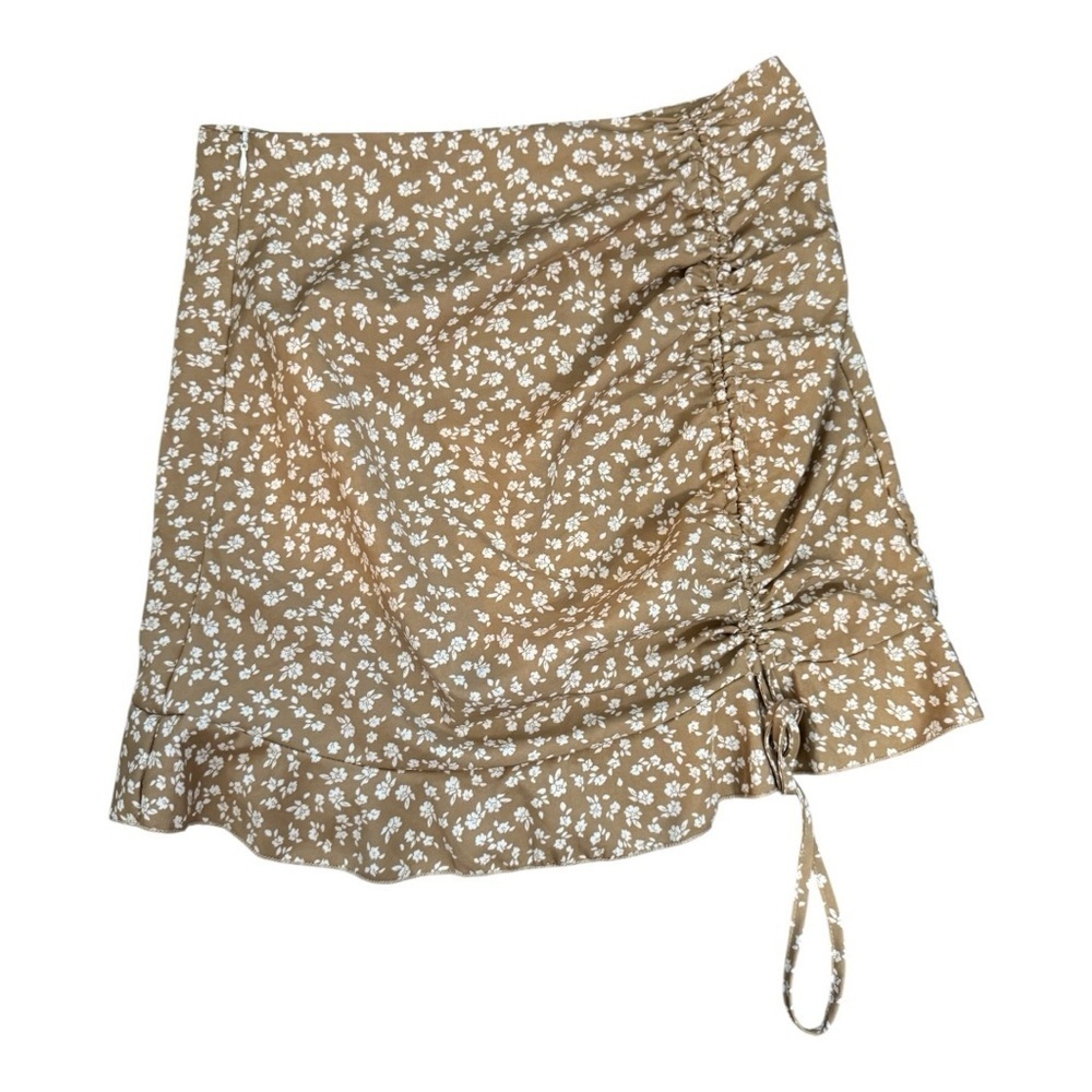 SHEIN Tan Floral Skirt